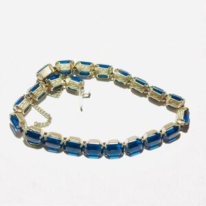 Sterling Silver Blue Topaz Bracelet